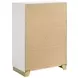 Caraway White 4 Drawer Chest