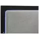 Caraway Black and Gray California King Upholstered Panel Bed with LED