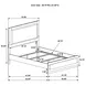 Caraway Black And Gray Queen Panel Bed