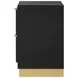 Caraway Black 2 Drawer Nightstand