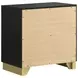Caraway Black 2 Drawer Nightstand