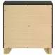 Caraway Black 2 Drawer Nightstand