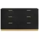 Caraway Black 6 Drawer Dresser