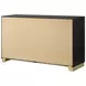 Caraway Black 6 Drawer Dresser