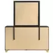 Caraway Black 6 Drawer Dresser with Mirror