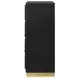 Caraway Black 4 Drawer Chest