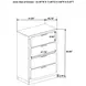 Caraway Black 4 Drawer Chest