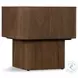 Blanco Warm Umber Burl Square End Table