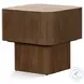 Blanco Warm Umber Burl Square Occassional Table Set