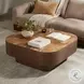 Blanco Warm Umber Burl Square Occassional Table Set
