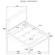 Marielle Distressed White California King Upholstered Panel Bed