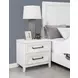 Marielle Distressed White Nightstand