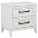 Marielle Distressed White Nightstand