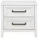 Marielle Distressed White Nightstand
