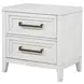 Marielle Distressed White Nightstand