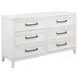 Marielle Distressed White Dresser