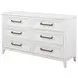 Marielle Distressed White Dresser