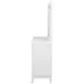 Marielle Distressed White Dresser With Mirror