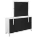 Marielle Distressed White Dresser With Mirror