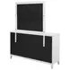 Marielle Distressed White Dresser With Mirror