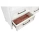 Marielle Distressed White Dresser With Mirror