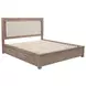 Kenora Barley Brown King Upholstered Platform Storage Bed