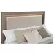 Kenora Barley Brown King Upholstered Platform Storage Bed