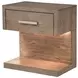 Kenora Barley Brown 1 Drawer Nightstand