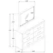 Kenora Barley Brown 6 Drawer Dresser With Mirror