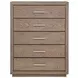 Kenora Barley Brown 5 Drawer Chest