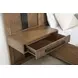Terrace Ash Brown Wall Panel King Platform Storage Bed