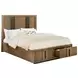 Terrace Ash Brown California King Platform Bed with Storage
