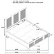 Terrace Ash Brown California King Platform Bed with Storage