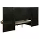 Terrace Ash Brown Wall Panel Queen Platform Storage Bed
