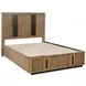 Terrace Ash Brown Queen Platform Storage Bed
