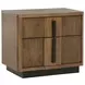 Terrace Ash Brown 2 Drawer Nightstand