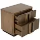 Terrace Ash Brown 2 Drawer Nightstand