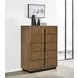 Terrace Ash Brown 5 Drawer Chest