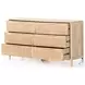 Sydney Natural Mango 6 Drawer Dresser