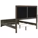 Gran Park Dark Cocoa King Upholstered Panel Bed