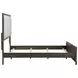 Gran Park Dark Cocoa and Beige California King Upholstered Panel Bed