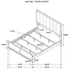 Gran Park Dark Cocoa and Beige California King Upholstered Panel Bed