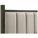 Gran Park Dark Cocoa and Beige California King Upholstered Canopy Bed