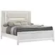 Marmore White King Panel Bed