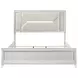 Marmore White King Panel Bed