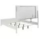 Marmore White King Panel Bed