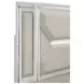 Marmore White King Panel Bed