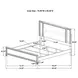 Marmore White King Panel Bed