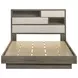 Fenwick Gray Oak And Almond Queen Bookcase Platform Bed