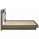 Fenwick Gray Oak And Almond Queen Bookcase Platform Bed